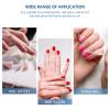 NUSITOU Crystal Nail Art Cup with Lid Octagon Heart-shaped Glass Manicure Liquid Cup for Nail Tech Supplies for Professional and Home Use view 3