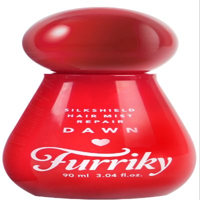 Furriky SilkShield Hair Mist Repair Dawn, Heat Protectant Spray for Damaged Hair, Detangler & Frizz Control, Triple Protein & Peptide Care, Neroli Rose & Woody Scent, Korean Haircare, 3.04 fl oz