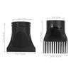 CATIEBYE 8pcs Universal Hair Dryer Attachment Set with Concentrator Nozzles and Comb Nozzles, Plastic Styling Tips for Salon and Home Hair Dryers view 2