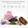 5PCS Face Roller & Gua Sha Facial Tools, Face Massage for Wrinkle Reduction & Puffiness Relief, Includes Silicone Scrubber, Headband & Travel Pouch, Jawline Sculpting and Pore Cleansing Set view 2