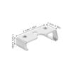 OSOLADY 4 Sets Hair Trimmer Replacement Blade Bracket, Silver Clipper Blade Holder for Barber Tools Repair Accessories Compatible for Wahl Home Salon view 4