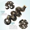 Human Hair Tape in Extensions 1BP613 Natural Black Highlight 613 Blonde 20Pcs 30G Invisible Seamless 14 Inch Skin Weft Body Wave Tape ins Extensions Human Hair for Women Wedding Soft Remy Hair view 4