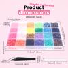 24000Pcs Bedazzling Kit, 24 Colors Resin Jelly Rhinestones Gems Set for Bedazzling, 3mm Multi Color Flatback Rhinestones with Tweezers and Pickup Pen for Crafting Nail Diamond Art Cloth Shoes view 2