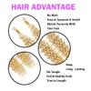 Human Braiding Hair for Boho Braids 613# Blonde Deep Curly Wave 24 IN 100G view 4