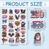 250 Anniversary 4th of July Temporary Tattoos, 8 Sheets Patriotic Fourth of July Tattoos Stickers, 250 Years American Birthday Party Favors Decorations for Independence Memorial Day Supplies Gifts view 4