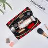 Water-resistant Large Travel Makeup Bag - Stylish Ladybug Print Pvc Leather Cosmetic Pouch With Zipper For Women - Portable Toiletry Organizer For Skincare & Makeup view 2