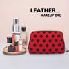 Water-resistant Large Travel Makeup Bag - Stylish Ladybug Print Pvc Leather Cosmetic Pouch With Zipper For Women - Portable Toiletry Organizer For Skincare & Makeup view 4