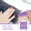 MOBUTOFU 10pcs Purple Nail Buffer Block Sponge Nail Files Manicure Polishing File Set for Fingernails and Toenails Professional Smoother Tools for Home and Salon Use view 3