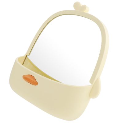 BUTIFULSIC Vanity Mirror with Storage Box Tabletop Makeup Mirror for Women for Home and Travel
