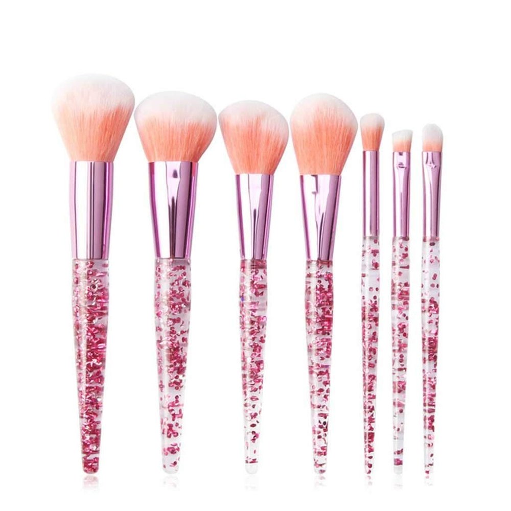 Transparent Makeup Brushes Tool Set Cosmetic Eye Shadow Foundation Blush Blending Beauty Make Up Brush