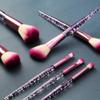 Transparent Makeup Brushes Tool Set Cosmetic Eye Shadow Foundation Blush Blending Beauty Make Up Brush view 2