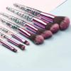 Transparent Makeup Brushes Tool Set Cosmetic Eye Shadow Foundation Blush Blending Beauty Make Up Brush view 4