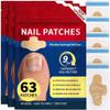 3 Pack Nail Patches, 63 Pcs Self-Adhesive Toenail Care Stickers view 1