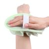 CATIEBYE 4pcs Bath Poufs Shower Balls Mesh Bath Scrubbers Soft Bubble Mesh Poufs for Daily Shower Use in Ivory and Dark Green view 4