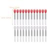 Abaodam 24pcs Portable Silicone Lipstick Brush and Lip Mask Applicator Set, Pink and Translucent Mini Lip Gloss Applicator Brushes for Womens Makeup Use view 2