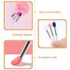 Abaodam 24pcs Portable Silicone Lipstick Brush and Lip Mask Applicator Set, Pink and Translucent Mini Lip Gloss Applicator Brushes for Womens Makeup Use view 3