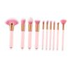 LABRIMP 2pcs Wooden Handle Nylon Bristle Fan Makeup Brush Set for Powder Highlighting Blush Application Professional Cosmetics Brushes for Women view 1