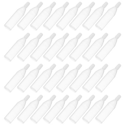 SOESFOUFU 100pcs 10ml White Cap Plastic Dropper Bottles for Essential Oils and Liquids, Refillable Squeeze Empty Bottles for Travel, Home, and Office Use