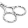 NinthAvenue Basics Nose Hair Scissors Stainless Steel Round Tip Design for Eyebrows Beard Moustache, Safe Trim, for Men Women (MJ-WB090) view 3