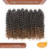 120 Strands Curly Crochet Hair Gogo Curl Protein Fiber Close to Human Hair view 2