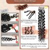120 Strands Curly Crochet Hair Gogo Curl Protein Fiber Close to Human Hair view 4