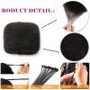 Afro Kinky Bulk Human Hair For Dreadlock Extensions Repair Locs,Twist Braiding, 100% Human Braiding Hair 30Grams each bundles Total #99j 8 Inch 1PC view 3
