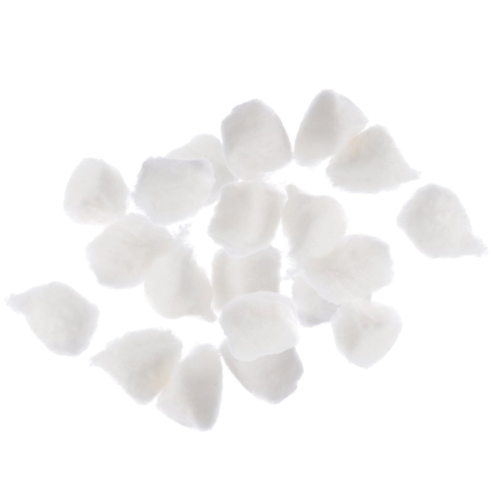 Disposable Pure Cotton Balls 12 Bags 10 Pieces Each Absorbent Cotton for Makeup Removal First Aid and Tattoo Shop Supplies