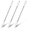 3 Pcs Make Up Spatula Stainless Steel Foundation Spatula Double Edged Face Cream Applicator Reusable Cosmetic Mixing Tool Facial Beauty Spatulas for Even Application Foundation view 1