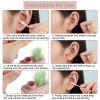 Piercing Cleaning Kit with Mirror Contains 180PCS Disposable Ear Piercing Cleaning Floss and 100PCS Cotton Swabs, Portable Ear Piercings Hole Cleaner, Piercings Aftercare for Women Men view 3