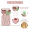 Piercing Cleaning Kit with Mirror Contains 180PCS Disposable Ear Piercing Cleaning Floss and 100PCS Cotton Swabs, Portable Ear Piercings Hole Cleaner, Piercings Aftercare for Women Men view 4
