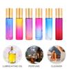 ABOOFAN 20pcs 10ml Gradient Color Roll-on Bottles with Cap Mini Perfume Subpackaging Roller Bottles for Essential Oils and Cosmetic Liquids Refillable Travel Roller Ball Random Color view 4