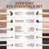 10Pcs Eye Makeup Brushes Set, Eyeshadow, Blending, Angled Brow Travel Bag. view 2