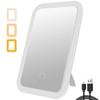 EFDBPNYM Portable Vanity Lamp LED Cosmetic Mirrors Lighted Touch Screen Makeup Mirror with Stand USB Rechargeable Portable Design view 2