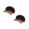 2pcs Brown Women Soft Sponge Foam Hair,Clip Hair Comb Braid Tool Styling Accessories,Base Inserts Bump Up Hair Pads Styling Stick Bun Maker Braid Tool Barrettes view 1