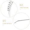 ABOOFAN Handmade Three Layer Rhinestone Hair Band for Wedding Brides Silver view 3