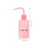 Cabilock 4pcs 250ml Squeeze Watering Bottles with Curved Nozzle for Indoor Plant Care and Eyelash Cleaning, Portable Plastic Gardening and Lash Wash Tools, Pink view 2
