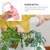 Cabilock 4pcs 250ml Squeeze Watering Bottles with Curved Nozzle for Indoor Plant Care and Eyelash Cleaning, Portable Plastic Gardening and Lash Wash Tools, Pink view 3