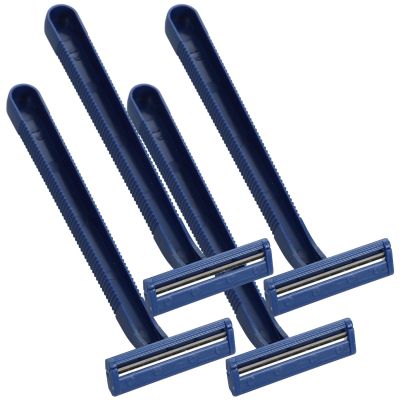Beatifufu 24pcs Disposable Manual Razors for Men and Women Shaving Hair Removal Dark Blue Travel Facial Hair Shaver