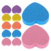 NULYLU 50pcs Heart-Shaped Manicure Blocks Sponge for Nails Dual-Sided Grit Nail Buffer Files Sponge Boards for Professional Art and Home Care view 1