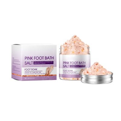 Moily Lavender Peppermint Foot Soak Salts - 100g Pink Himalayan Bath Crystals for Moisturizing Dry Skin, At-Home Foot Spa for Relaxation Purple One Size