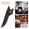 SOLUSTRE Leather Scissors Pouch for Hairdressing Professional Use Red Case view 3