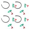 WESIEVYA 4pcs Golf Fan Headbands for Women and Sports Hair Accessories with Golf Ball Design, Athletic Hair Bands for Party, Festival, and Sports Cheering view 1