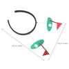 WESIEVYA 4pcs Golf Fan Headbands for Women and Sports Hair Accessories with Golf Ball Design, Athletic Hair Bands for Party, Festival, and Sports Cheering view 2