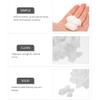Mini Cotton Balls for Nail Cleaning and Makeup Removal, White view 3