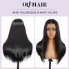 OQ HAIR 7x5 HD Straight Human Hair Lace Closure Wig 26 Inch For Women view 3