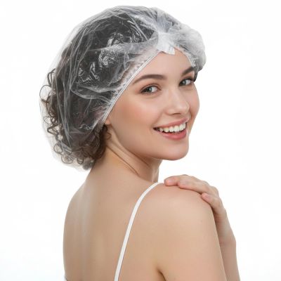 10 Pcs Oversized Disposable Plastic Shower Cap, XL Disposable Shower Conditioning Processing Caps for Long Braids, Dreadlocks, Processing, Conditioning