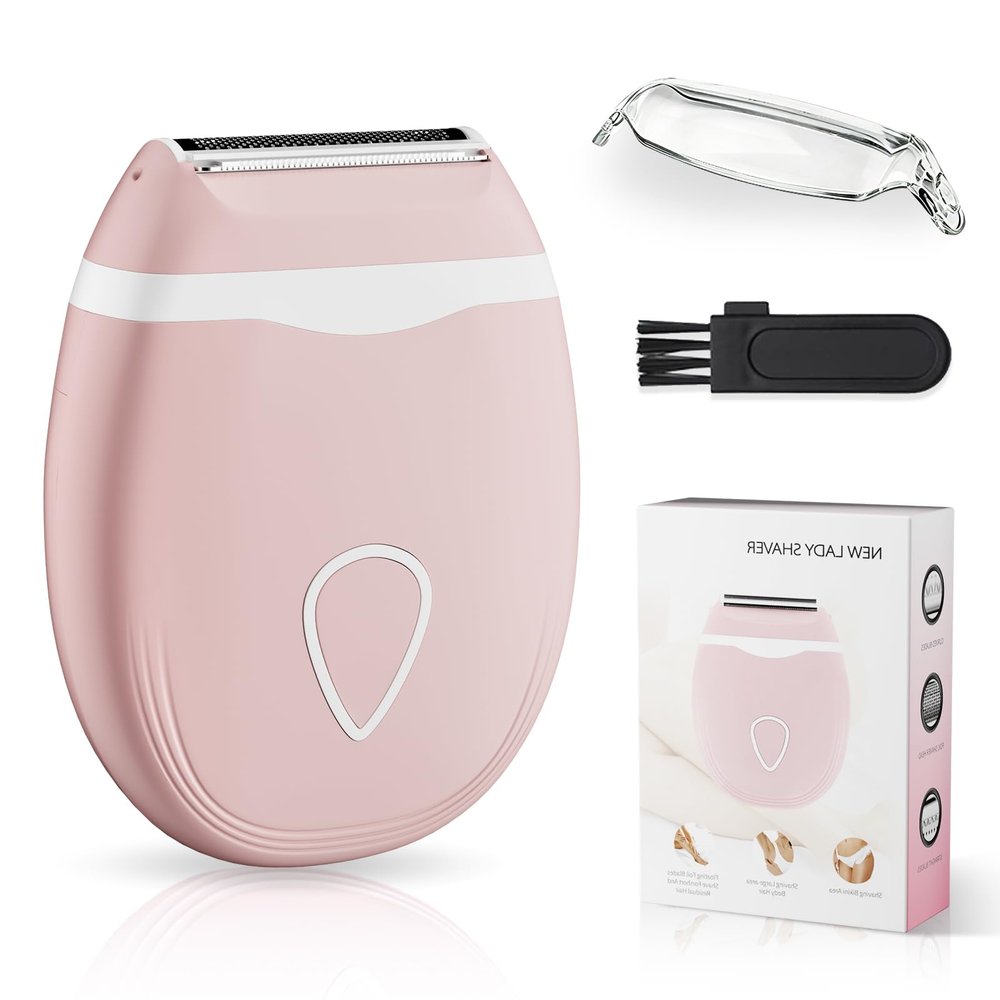 Electric Shaver for Women - 3 in 1 Mini Electric Razors for Women Legs/Face/Arm/Pubic/Bikini Area Foil Shaver - Waterproof Wet Dry Portable Hair Remover - Painless Bikini Trimmer for Teens Lady Female
