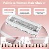 Electric Shaver for Women - 3 in 1 Mini Electric Razors for Women Legs/Face/Arm/Pubic/Bikini Area Foil Shaver - Waterproof Wet Dry Portable Hair Remover - Painless Bikini Trimmer for Teens Lady Female view 3