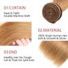 Straight Human Hair Bundles 16 Inch Color #27 Honey Blonde Virgin 1 Bundle Golden Blonde Straight Bundles Human Hair Extensions 100G view 4