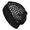 AllMatchWigs Wide Edge Elastic Band wrap Rayon Knit Snood Hat, Black, Hot Pink, and Burgundy, Stretchy Hair Net Cap, 3 Pack view 3